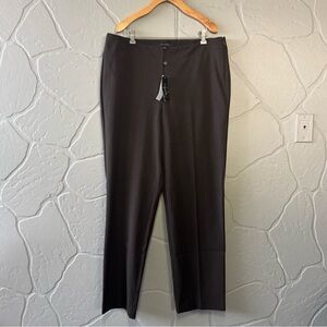 Talbots Heritage Straight Leg Trousers – Dark Brown, Size 14